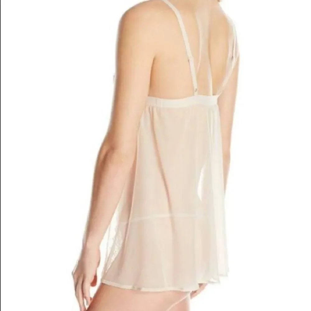 DKNY Sheer Lace Chemise and G-String